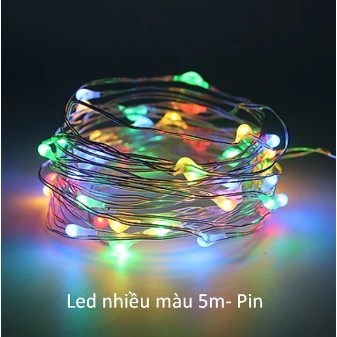Dây Đèn Led dài 5m, 7m trang trí sinh nhật, Noel, tiệc cưới, sự kiện, Phụ kiện bong bóng trang trí sinh nhật