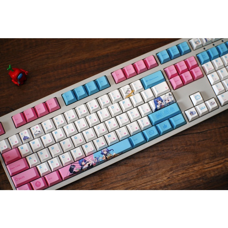 Set keycap Thick pbt cherry BiliBili 134 nút cho bàn phím cơ