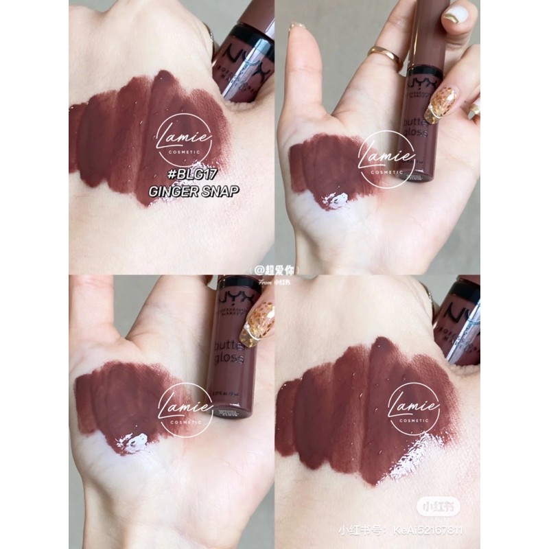 Son Nyx Butter Gloss Ginger Snap, Pralline 16, 17, Brownie Dip | BigBuy360 - bigbuy360.vn