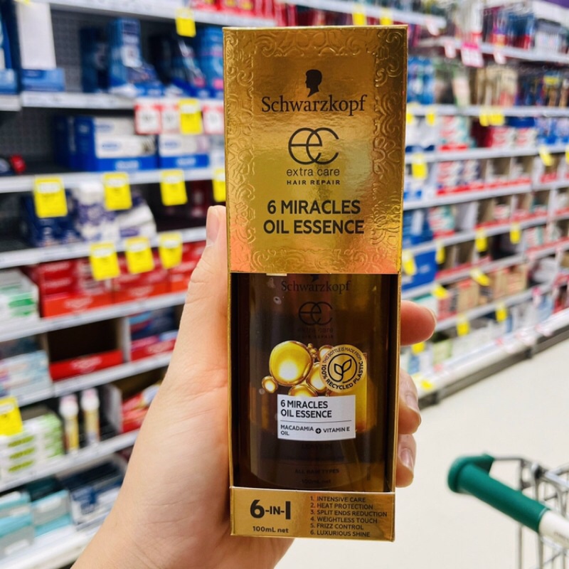 DẦU DƯỠNG TÓC 6 in 1 #Schwarzkopf_6_in1 miracles oil esence. | BigBuy360 - bigbuy360.vn