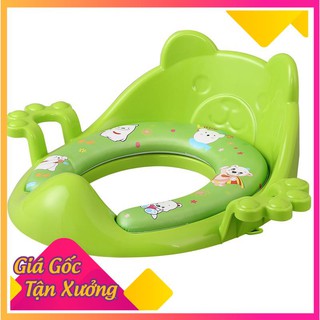 Bệ lót thu nhỏ bồn cầu có tay vịn cho bé! ( SLN )