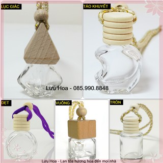 Tinh dầu [VỎ CHAI], tinh dầu tràm, sả treo xe, tủ quần áo - Giúp khử mùi, chống ẩm mốc, xua đuổi côn trùng