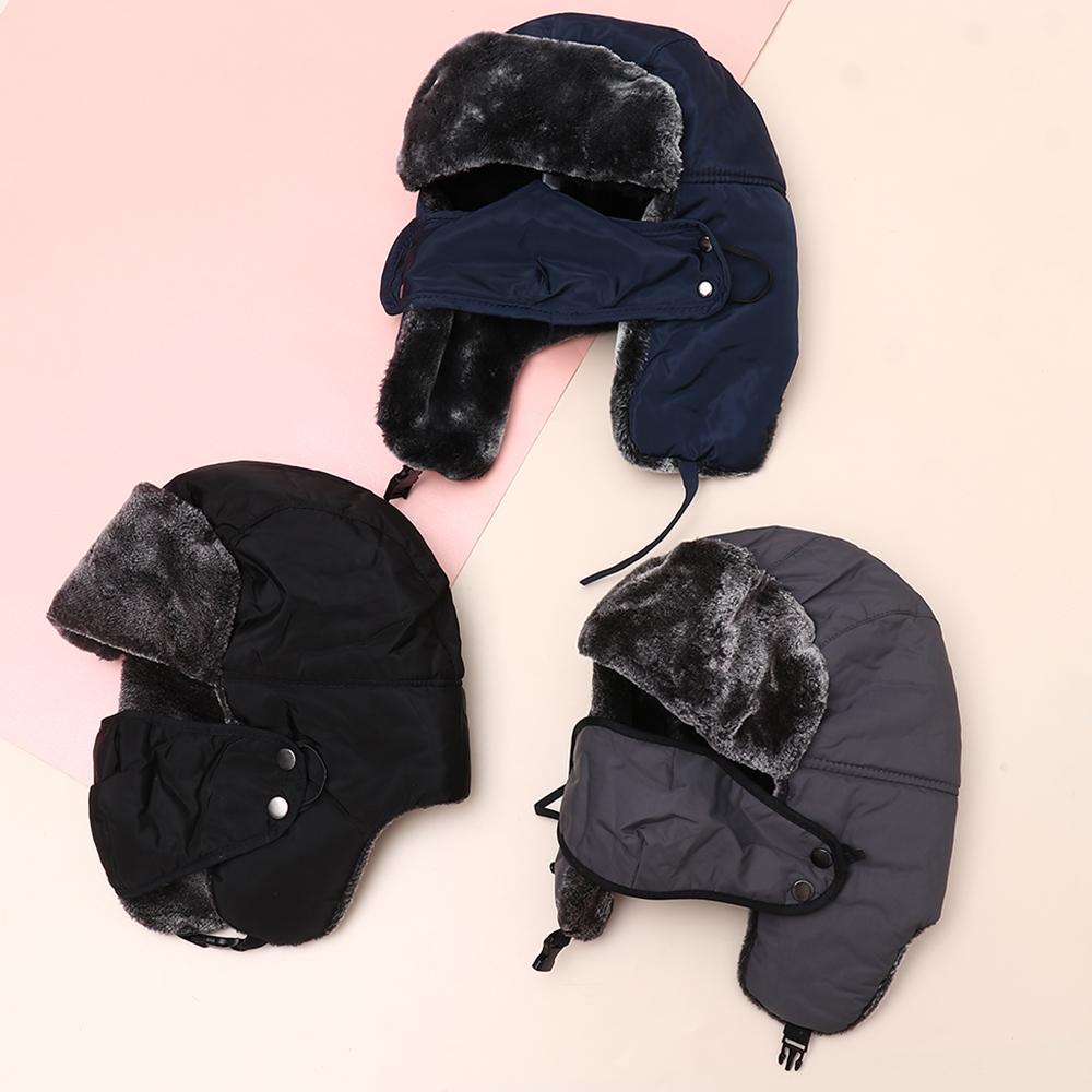 Mũ Trùm Đầu Dày Dặn Giữ Ấm Thời Trang Cho Nam Nữ