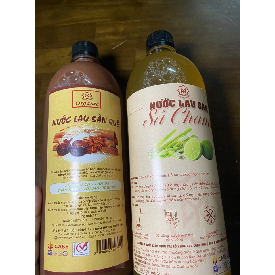 Nước lau sàn Thảo Mộc Sả Chanh nguyên chất 100% - MỘC YẾN HƯƠNG