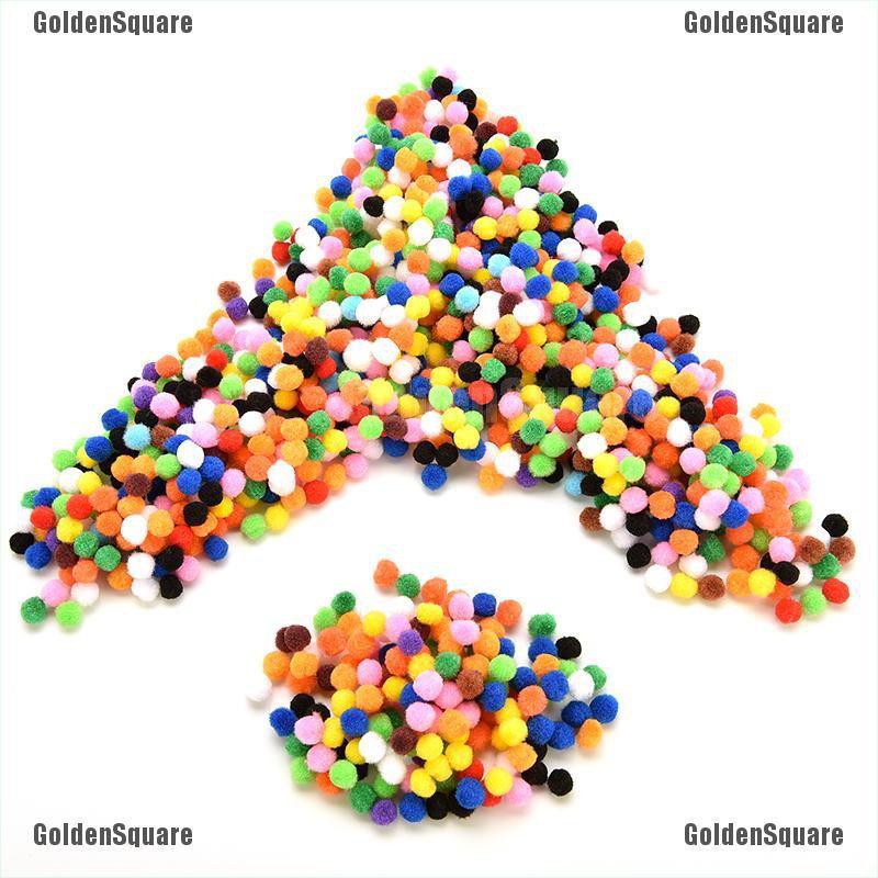 1000 Cục Bông Mềm 10mm Nhiều Màu Sắc Để Làm Đồ Thủ Công Cho Bé