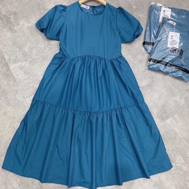 Váy Maxi Suông Bánh Bèo , Đầm Nữ Dáng Suông Tay Bồng ( Có kèm ảnh và video thật ) | BigBuy360 - bigbuy360.vn