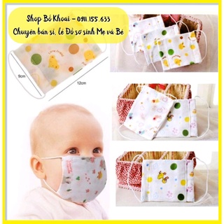 Combo khẩu trang xô Nhật - Khẩu trang vải xô cho bé - Bố Khoai Store