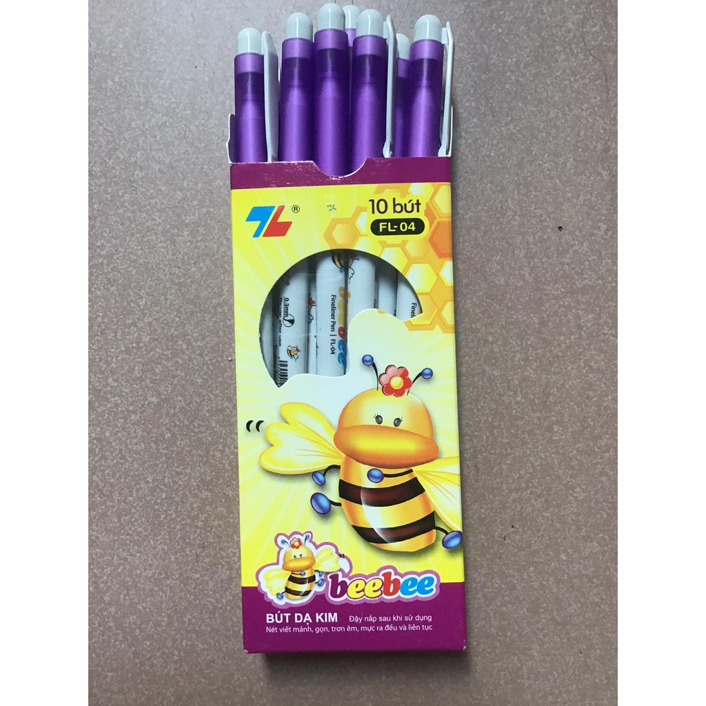 Hộp bút mực tím