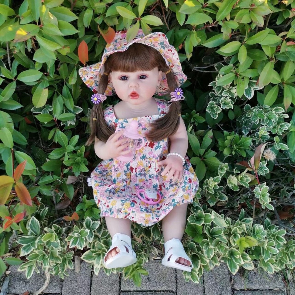 Búp Bê Barbie 55cm Bằng Silicon Mềm Có Thể Dán Vào Nước Có Thể Được Làm Quà Tặng Sinh Nhật Cho Bé