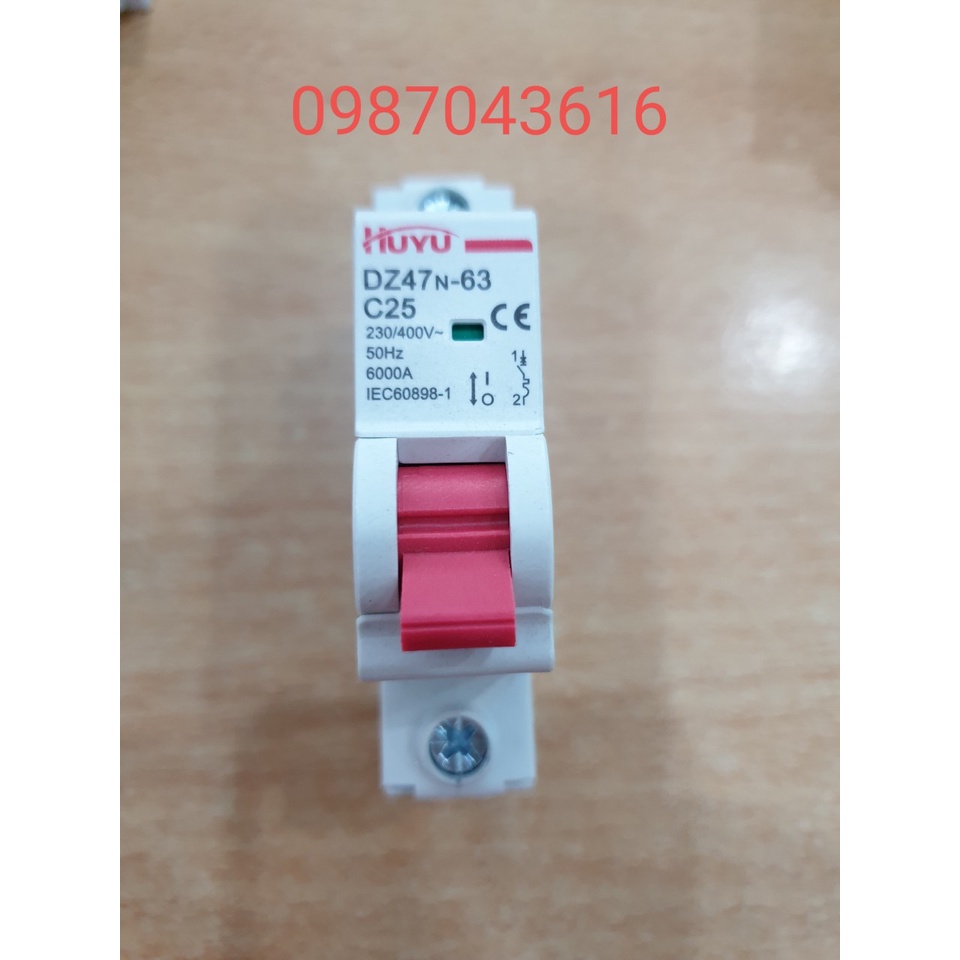 Áp tô mát dz47 1P 6A, 10A, 16A, 20A, 25A, 32A, 40A, 50A, 63A
