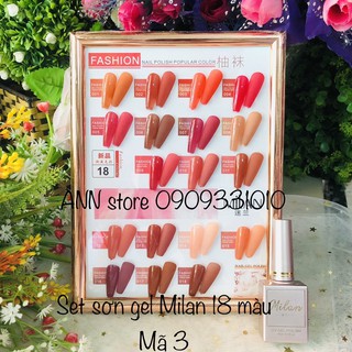 SET SƠN GEL MILAN 18 MÀU