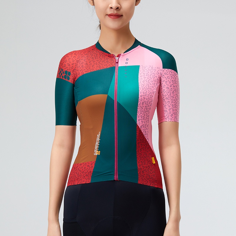 Áo Đạp Xe Ngắn Tay Thoáng Khí Thoải Mái Cho Nữ