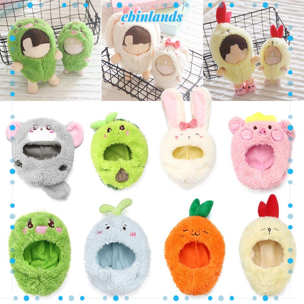 Trang phục búp bê vải lông thiết kế động vật hoạt hình đáng yêu 15/ 20cm