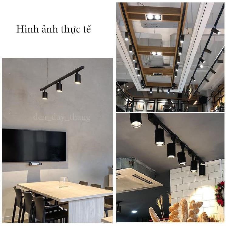 Đèn Rọi Ray COMBO 3 Đèn 1 Thanh Ray 20W 30W Trang Trí Shop Siêu Sáng, Siêu Bền