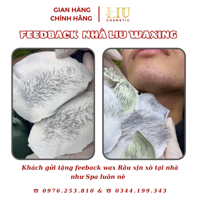 [100GR] SÁP WAX LÔNG LIU WAXING - SÁP NÓNG HẠT ĐẬU Nhập khẩu cao cấp  (HARD WAX  BEANS)