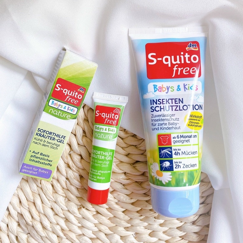 Bộ sản phẩm chống muỗi đốt và côn trùng cắn Squito free cho bé 6m+ 100ml