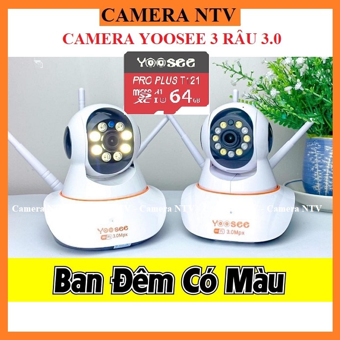 Camera Yoosee IP Wifi HD1080 - 2.0Mps - QUAY ĐÊM CÓ MÀU - không cổng mạng LAN | BigBuy360 - bigbuy360.vn