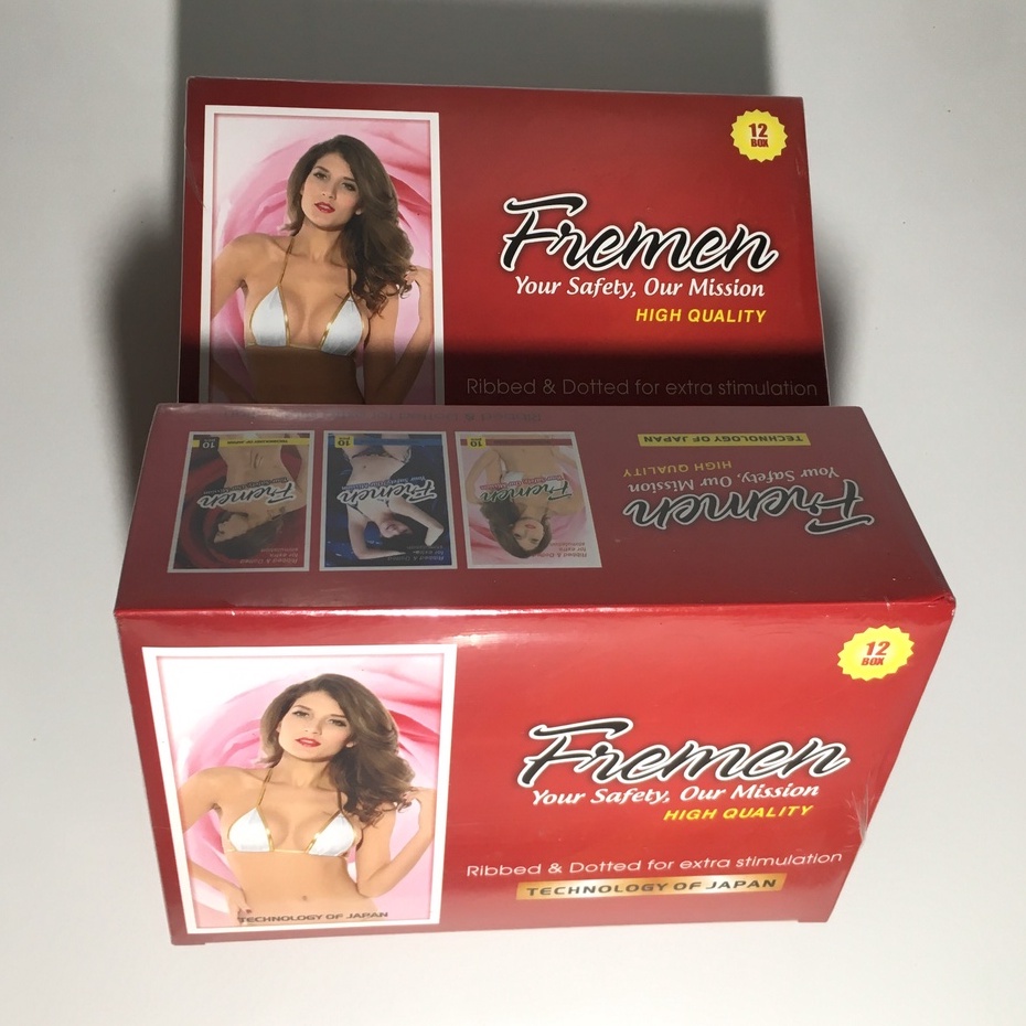 Bao cao su gia đình Freemen có gai nổi công nghệ Nhật Bản - Hộp 10 cái