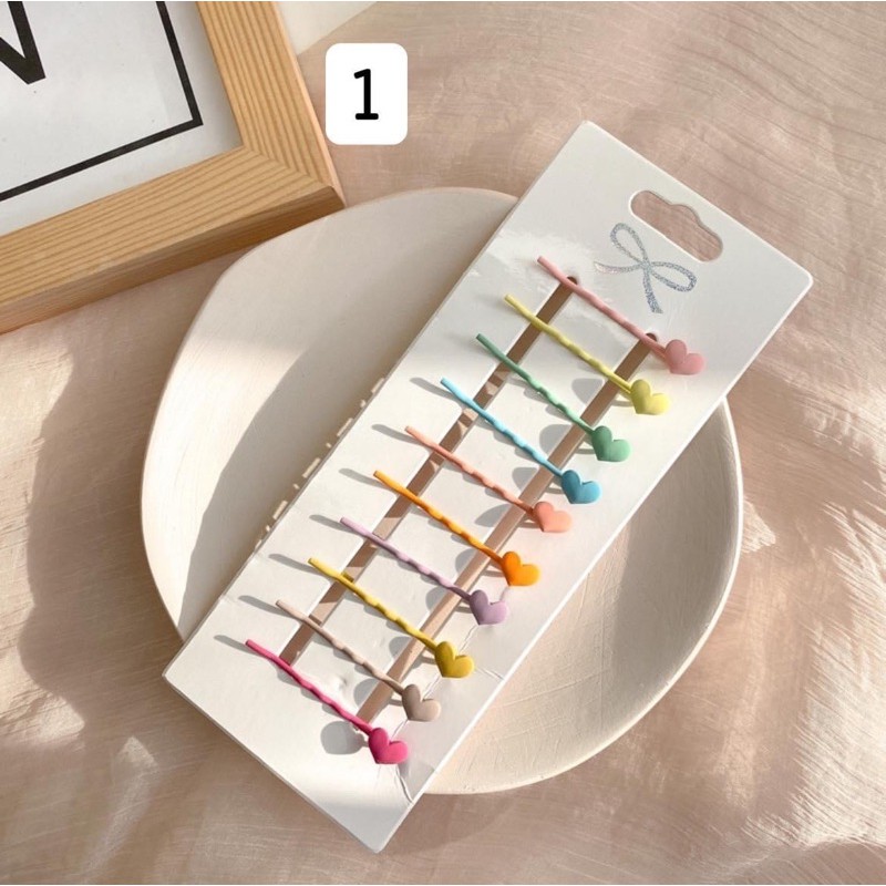 Set 10 kẹp tăm tông màu Pastel siêu xinh cho bé