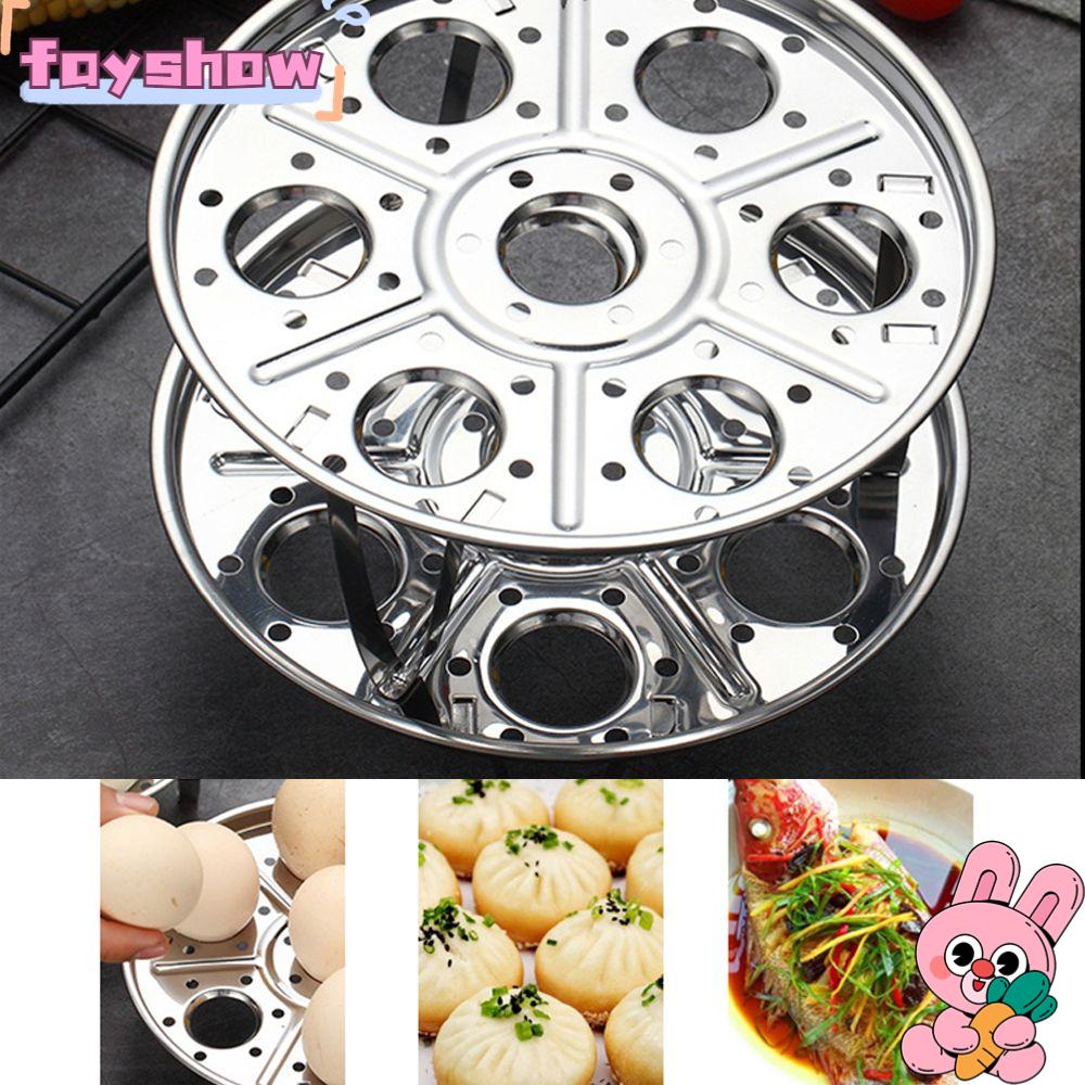 Giá Đỡ Hấp Trứng 7 Lỗ Bằng Thép Không Gỉ Tiện Dụng