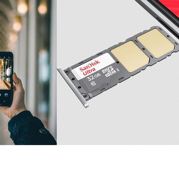 SANDISK Thẻ Nhớ Micro Sdhc Uhs-I 8 / 16 / 32 / 64 / 128 / 256gb Class 10 Lên Đến 100mbps