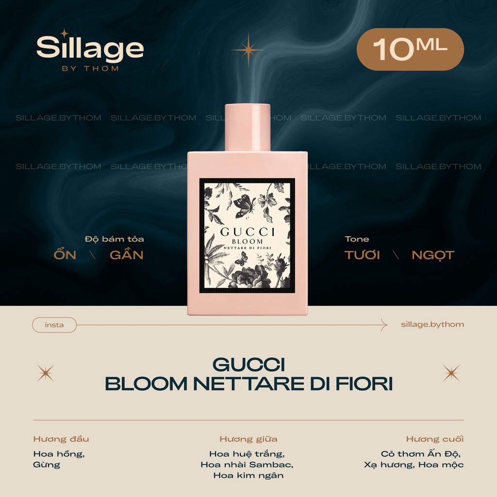 Mẫu thử G U C C I BLOOM NETTARE DI FIORI EDP INTENSE | Mẫu thử nước hoa nữ