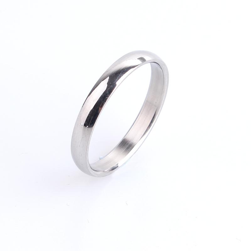 Nhẫn thép titan sáng bóng 22316 cho cặp đôi nam và nữ