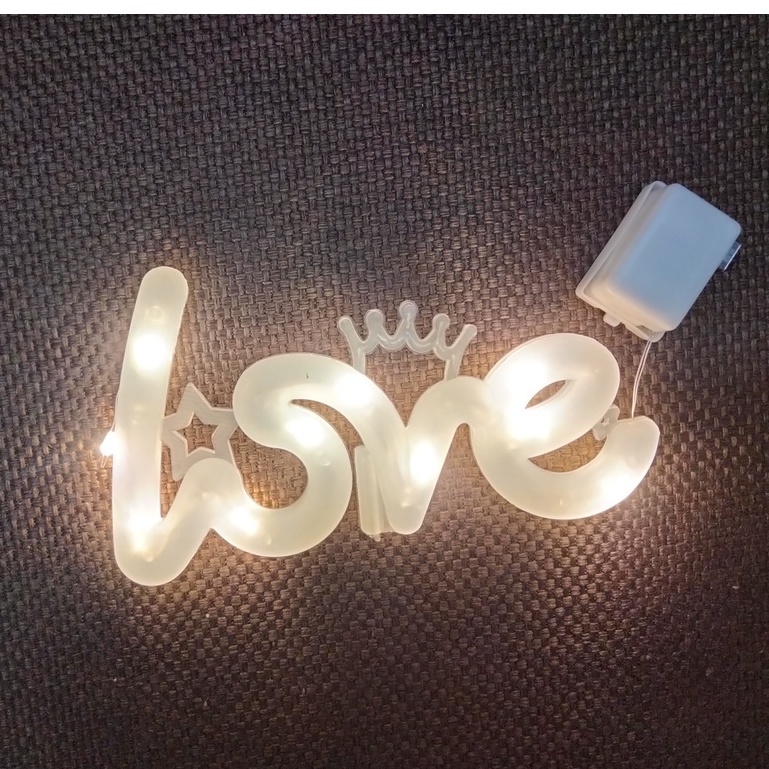 Đèn led LOVE 3 chế độ nháy trang trí decor