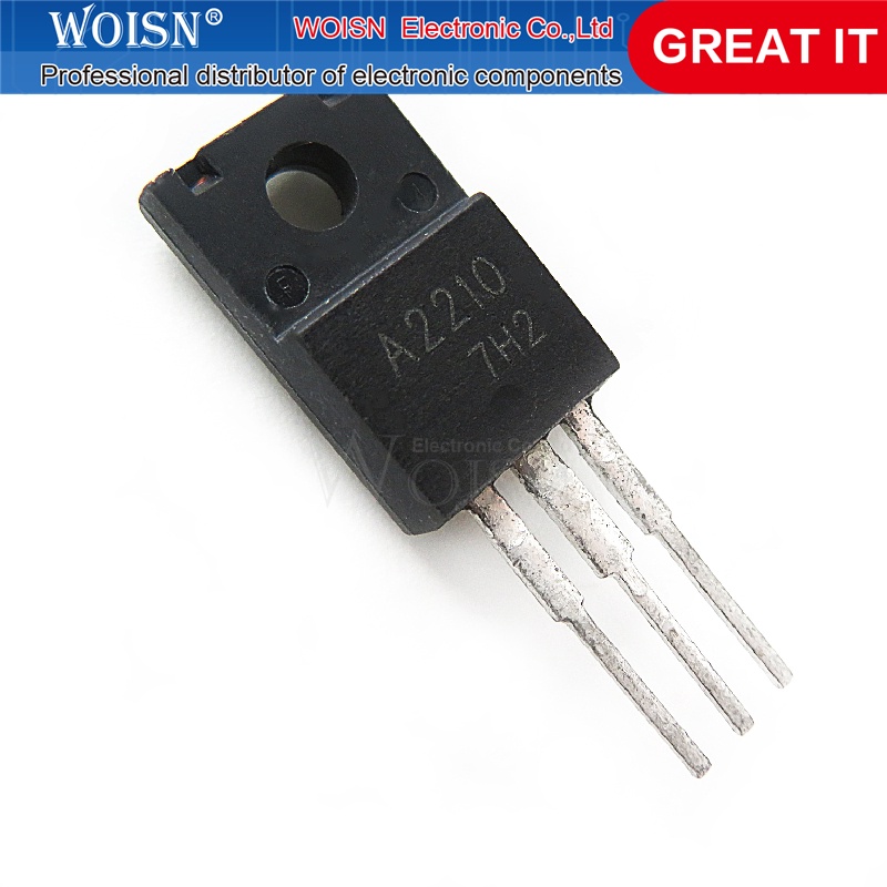 Set 5 Linh Kiện Điện Tử Mơi A2210 To-220F C6082 5 2sa2210 + 5 2sc6082