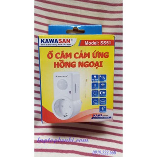 Ổ cắm điện cảm ứng hồng ngoại,hàng chính hãng Kawasan SS51