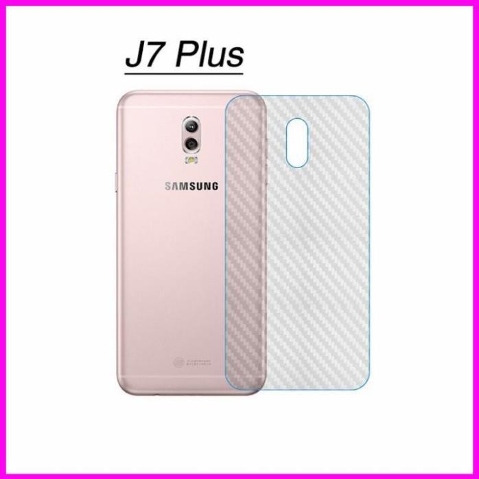 Combo 10 Miếng dán cacbon chống xước mặt lưng Samsung J7,J7 2016,J7 Plus,J7 pro.
