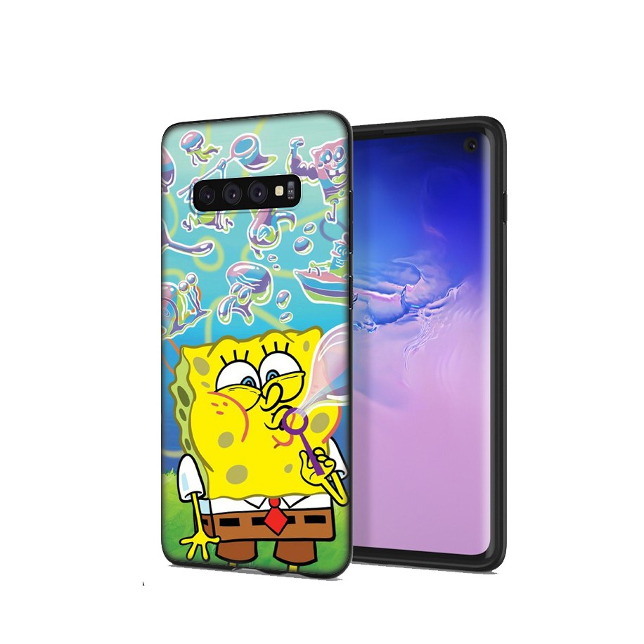 Samsung Galaxy S10 S9 S8 Plus S6 S7 Edge S10+ S9+ S8+ Casing Soft Case 84SF SpongeBob Cool mobile phone case