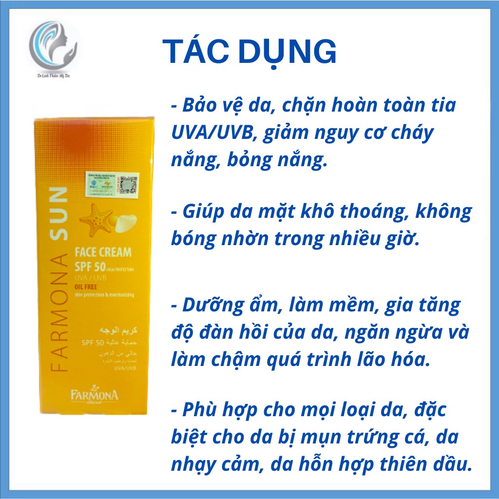 Kem chống nắng cho da dầu mụn Farmona sun CN04