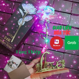 Hoa Hồng Galaxy Đế Love Có Đèn - Quà Tặng 14/2, 8/3, 20/10, Giáng Sinh Noel, Sinh Nhật, Lễ Tết