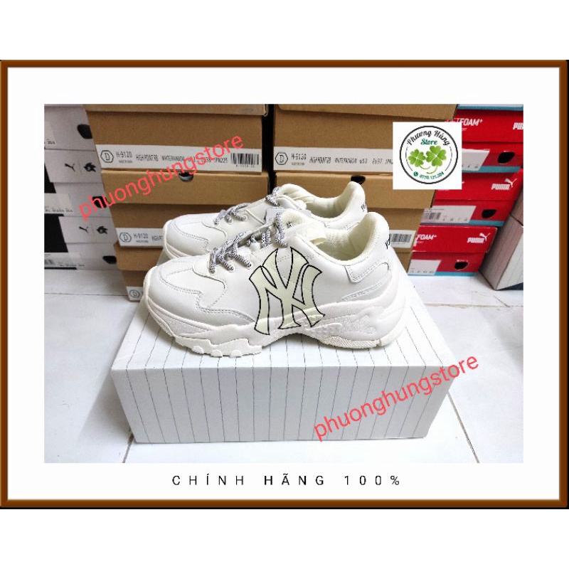 Giày MLB Bigball Chunky NY hidden tag hãng bao check