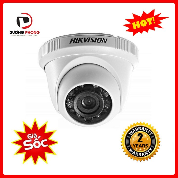 Camera trong nhà Hikvision TVI DS-2CE56C0T-IRP 1MB chuẩn HD 720P Chính Hãng