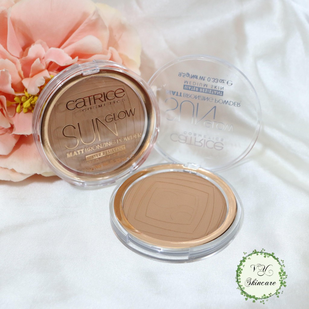 PHẤN TẠO KHỐI CATRICE SUN GLOW MATT BRONZING POWDER MEDIUM SKIN TONE 030