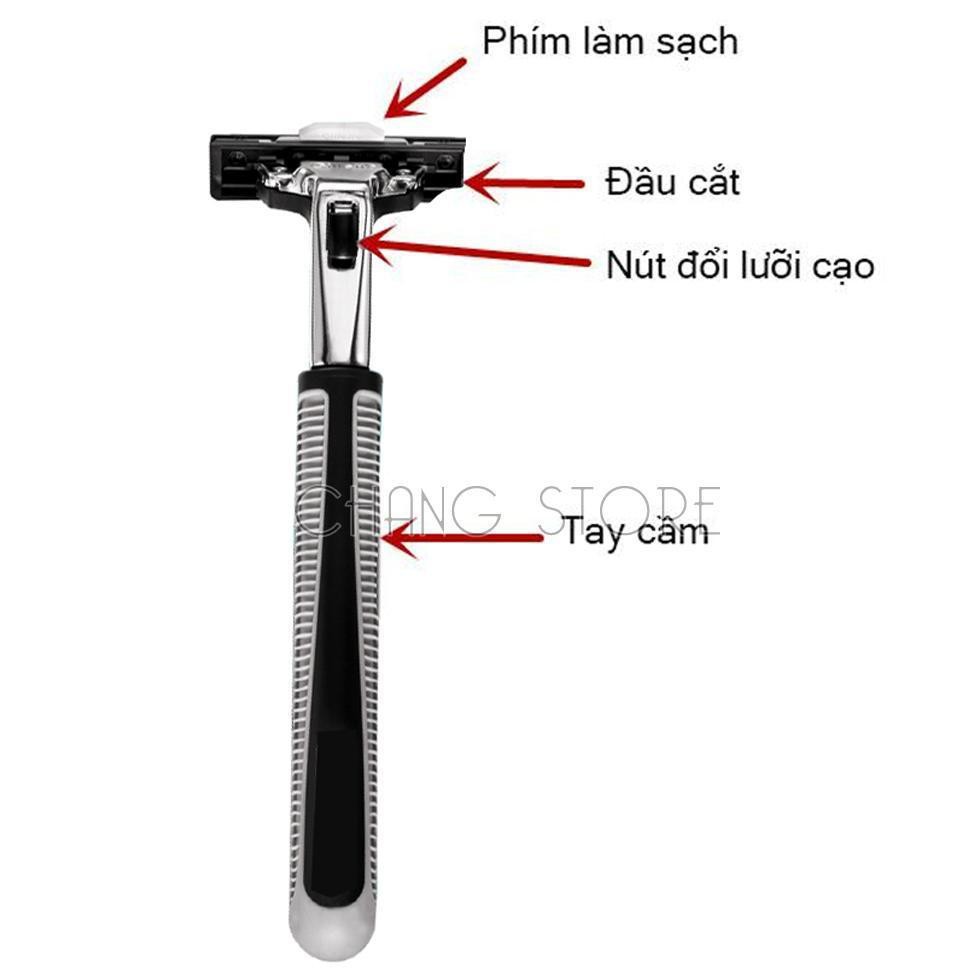 Sét dạo cạo râu 36 lưỡi kép thay thế kèm kem cạo, sắc bén