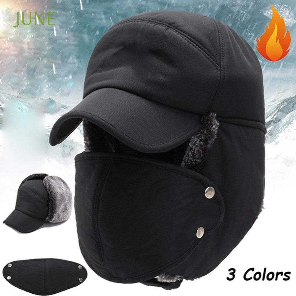 Mũ bomber chống gió giữ ấm thời trang trượt tuyết mùa đông