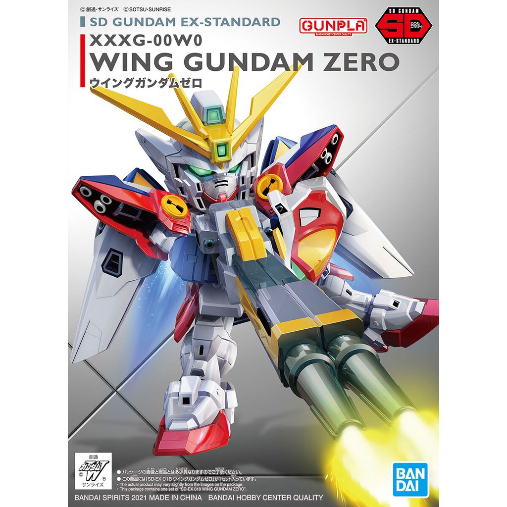 MÔ HÌNH ĐỒ CHƠI LẮP RÁP GUNDAM SD EX-STANDARD 018 WING GUNDAM ZERO GUNPLA CHÍNH HÃNG NHẬT BẢN