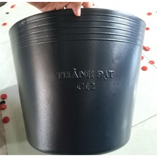 COMBO 5C CHẬU NHỰA ĐEN C12  (LOẠI  DÀY TỐT)