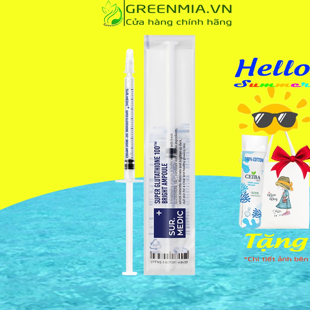 Tinh Chất Truyền Trắng Sur. Medic+ [1 ỐNG] Super Glutathione 100 Bright Ampoule Serum Dưỡng Trắng [CHÍNH HÃNG NHẬP KHẨU]