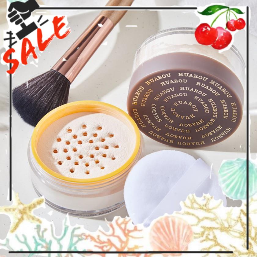 Phấn bột phủ makeup NÂU MỘC HUAROU0026 nội địa độ phủ tốt mịn da tự nhiên sỉ tốt- GIÁ GỐC 12