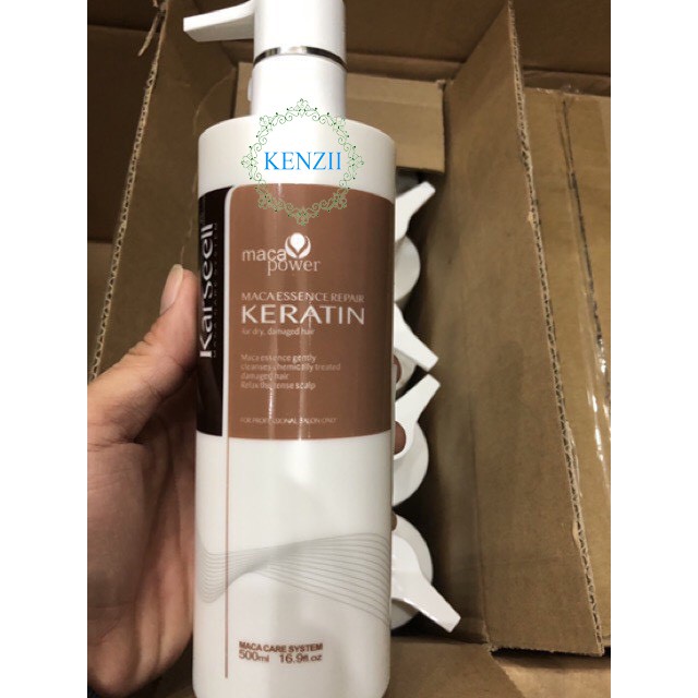 KEM HẤP Ủ TÓC  KERATIN PHỤC HỒI TÓC HƯ TỔN HƯƠNG NƯỚC HOA KARSEELL 500ML - KENZII HAIR