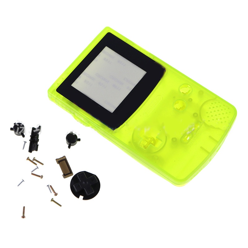 Vỏ Nhựa Phát Sáng Trong Tối Bọc Tay Cầm Chơi Game GBC Có Nút Bấm