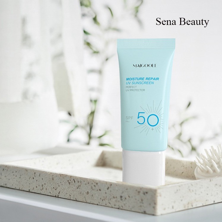 Kem chống nắng lên tông dịu nhẹ ẩm da Maigoole SPF50+ PA+ Sena Beauty