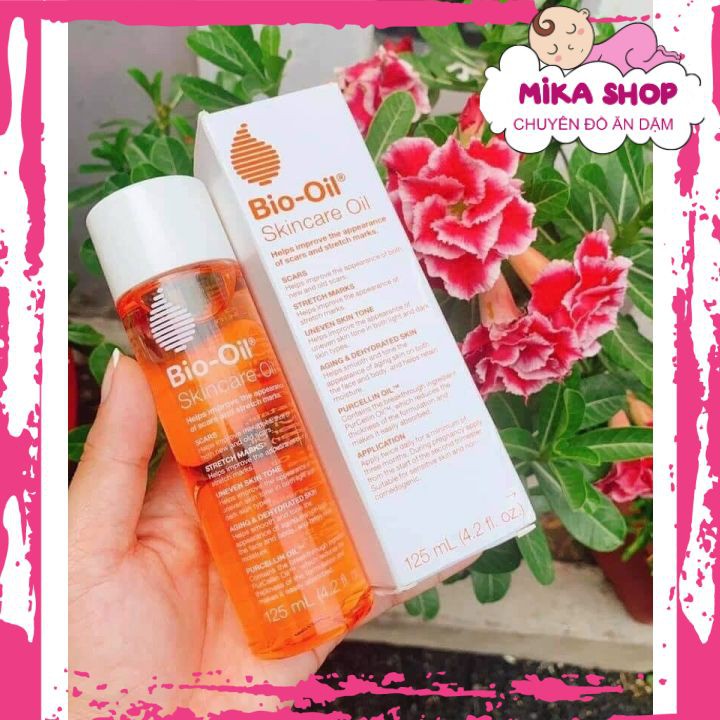 Tinh dầu (60ml + 125ml) giảm rạn da, làm mờ sẹo cho mẹ bầu, mẹ sau sinh và trẻ em Bio Oil