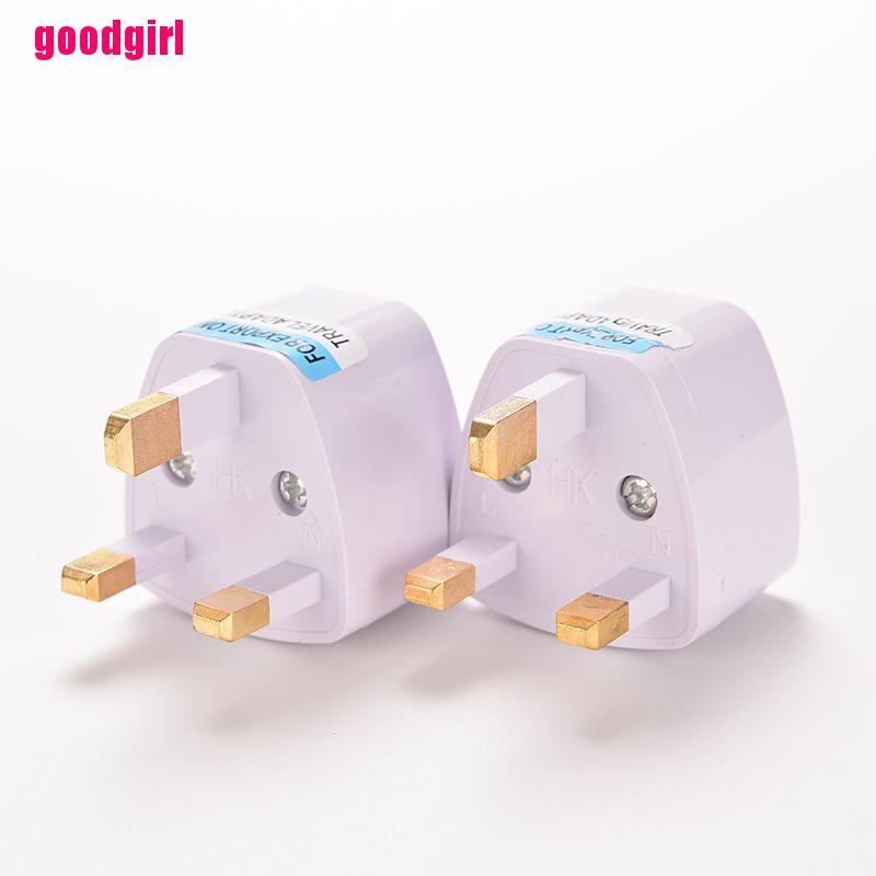 Good 1 PC Universal AU EU to UK AC Power Plug Travel Wall Adapter Converter White GB