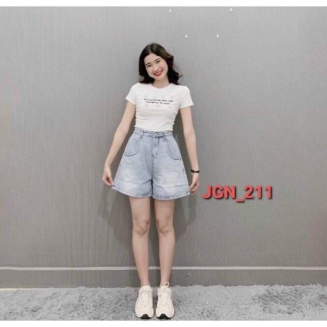 [ Kèm Ảnh Thật ] QUẦN SHORT JEAN NỮ LƯNG CAO ỐNG RỘNG KIỂU DỄ THƯƠNG, QUẦN NGỐ NỮ - XƯỞNG MAY TÚ LINH | BigBuy360 - bigbuy360.vn