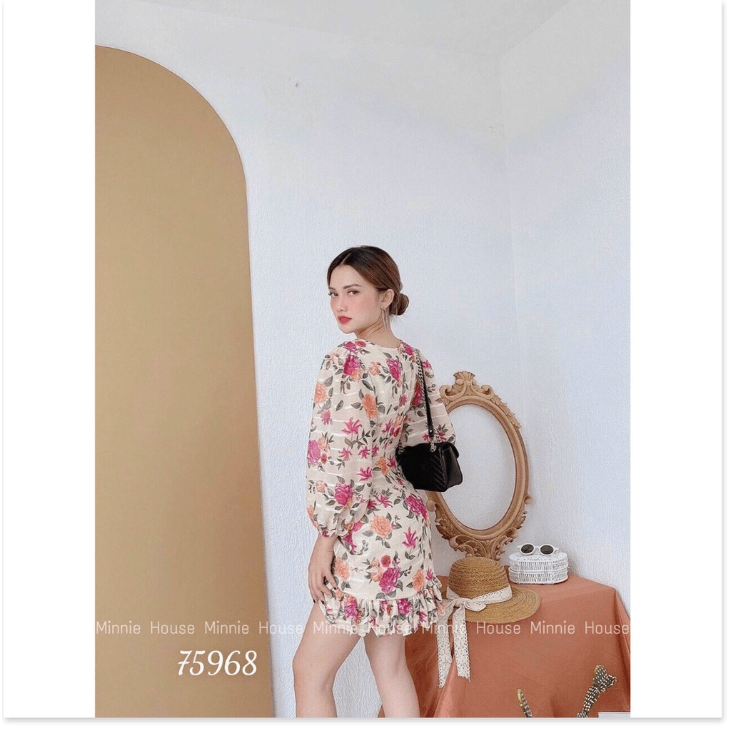 ĐẦM VOAN NHẬT HỌA TIẾT HOA LỤA SIÊU XINH , SIÊU ĐẸP , TÔN DÁNG CHO CÁC CHỊ EM KME FASHION